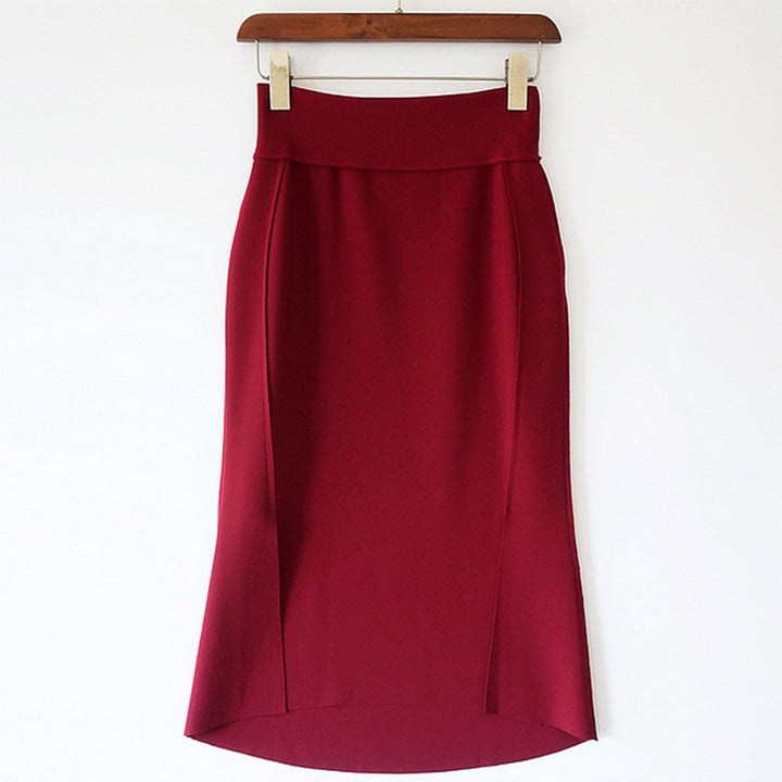 Damen Taillenhoher Midirock mit schlanker A‑Linien‑Silhouette Echo Archiv