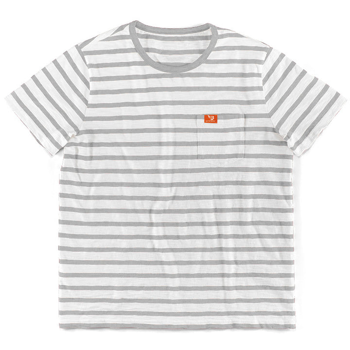 Herren gemustertes T-Shirt mit Brusttasche Echoarchiv