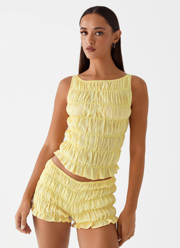 Damen Smock-Shorts mit voluminösem Schnitt Echo Archiv