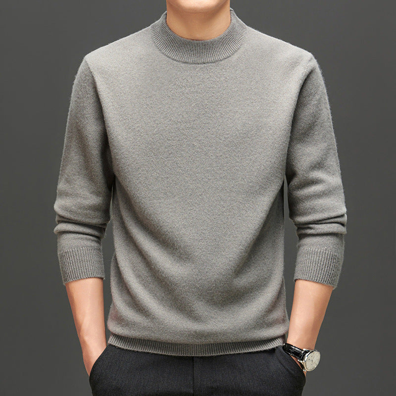 Herren Strickpullover mit rundem Kragen und strukturiertem Design Echoarchiv
