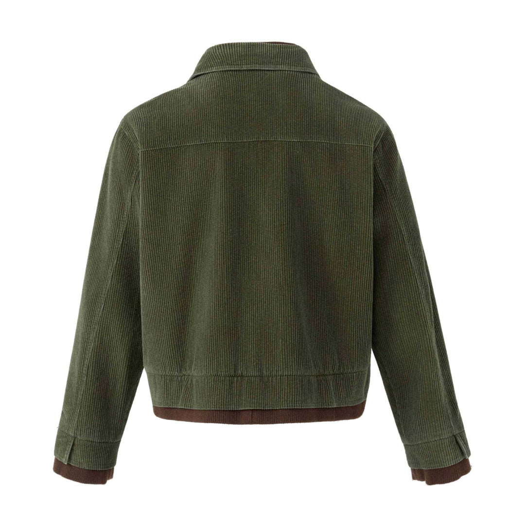 Herren Kurzblouson aus Cord mit dekorischer Knopfleiste und Innenzip Echoarchiv