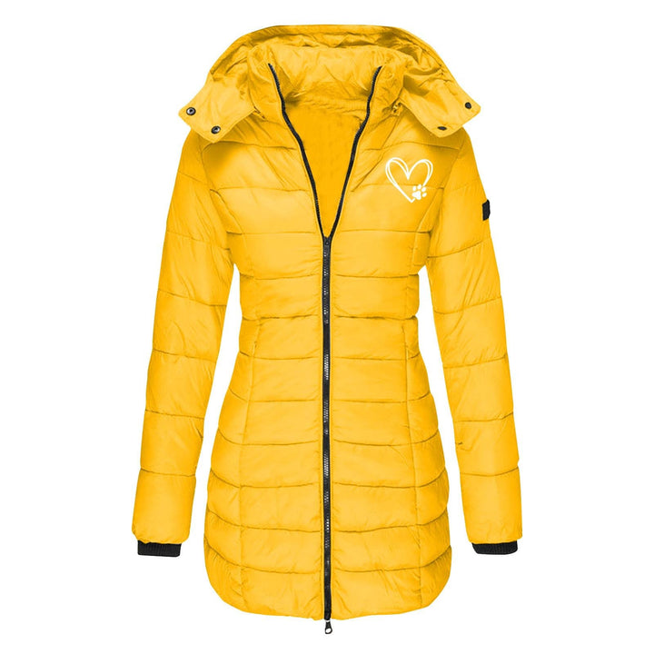 Damen gesteppte Winterjacke mit abnehmbarer Kapuze – Avérine