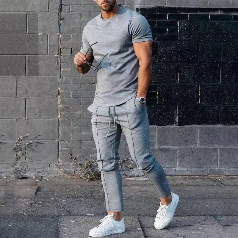 Herren sportliches Oberteil und Jogginghose Set Echoarchiv