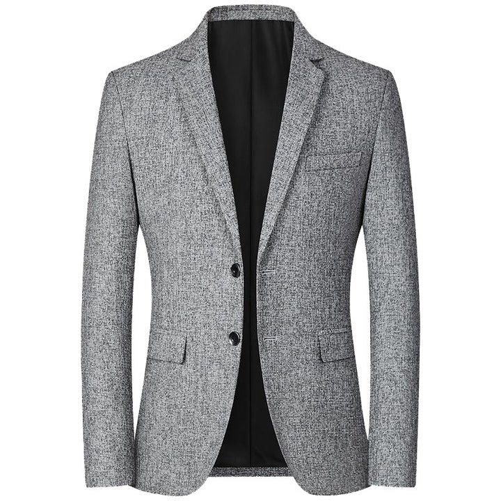 Herren Tweed-Sakko Slim Fit mit fallendem Revers – Tianoro