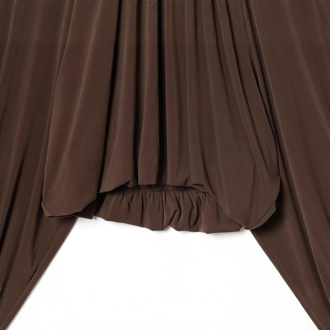 Damen Voluminöse Plissee-Bluse mit weiten Raglanärmeln und elastischem Bund Echoarchiv