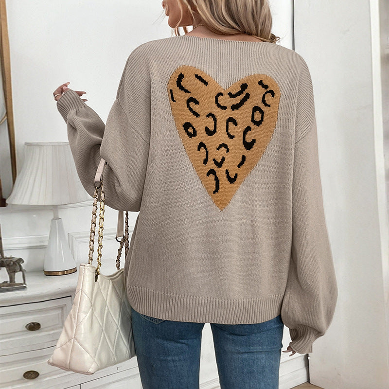 Damen Lockerer Strickcardigan mit Dekorativen BindEchoarchivändern Echoarchiv