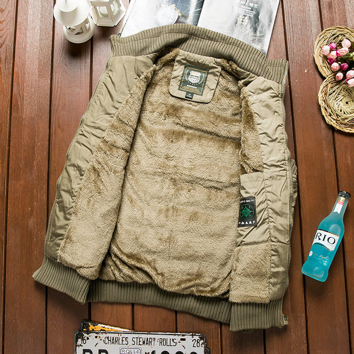 Herren Gepolsterte Thermo‑Steppweste mit Teddy‑Fleece‑Futter und Rippenbündchen Echo Archiv