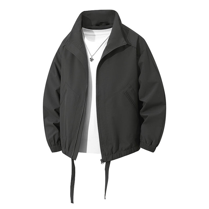 Herren lässige Windbreaker-Jacke mit elastischen Bündchen und praktischen Taschen Echoarchiv