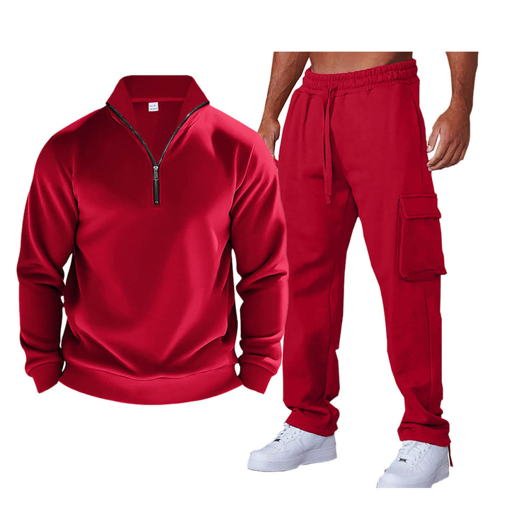 Herren Sportanzug mit praktischer Zip-Kragen und seitlichen Eingrifftaschen Echoarchiv