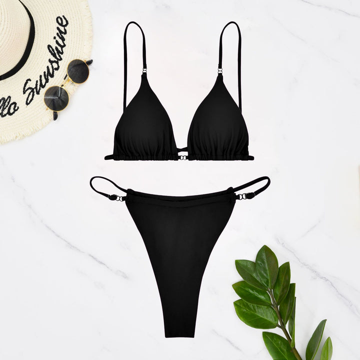 Damen Triangel-Bikini mit feinen Rüschendetails und verstellbaren Trägern Echo Archiv