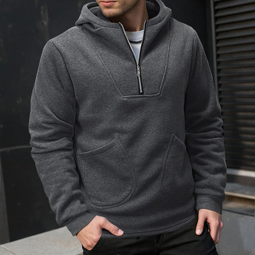 Herren Kapuzenpullover mit innovativem Design und praktischem Reißverschluss Echoarchiv
