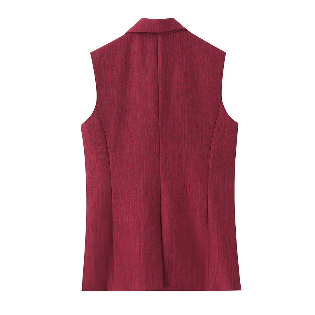Damen Zweiteiliges Anzug-Outfit mit ärmelloser Weste und locker sitzenden Hose Echo Archiv