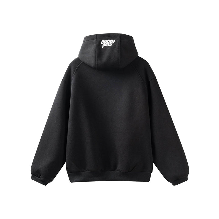 Unisex Oversize Kapuzenjacke mit hohem Kragen, Zweiwege‑Reißverschluss und eingearbeiteten Eingriffstaschen Echoarchiv