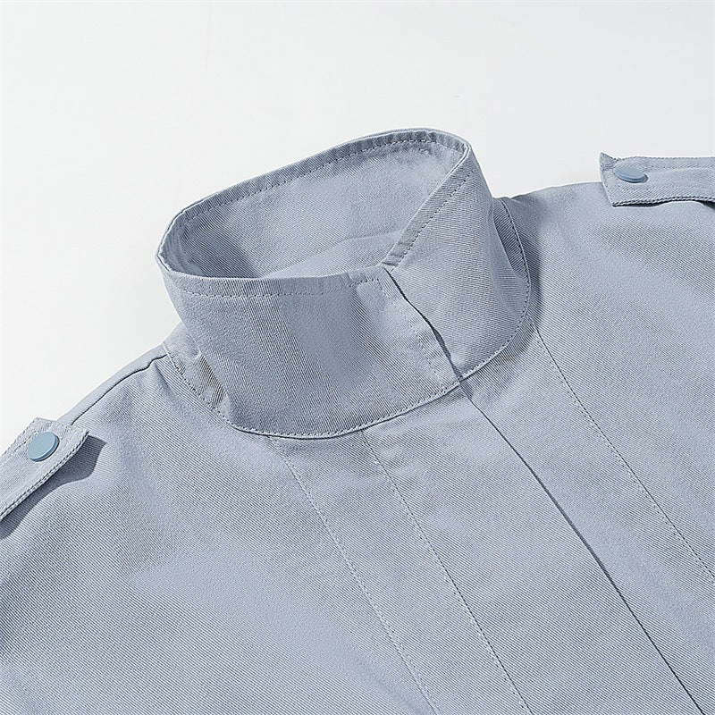Damen Fieldjacke im Utility-Stil mit Tunnelzugtaillierung, Pattentaschen und Stehkragen Echo Archiv