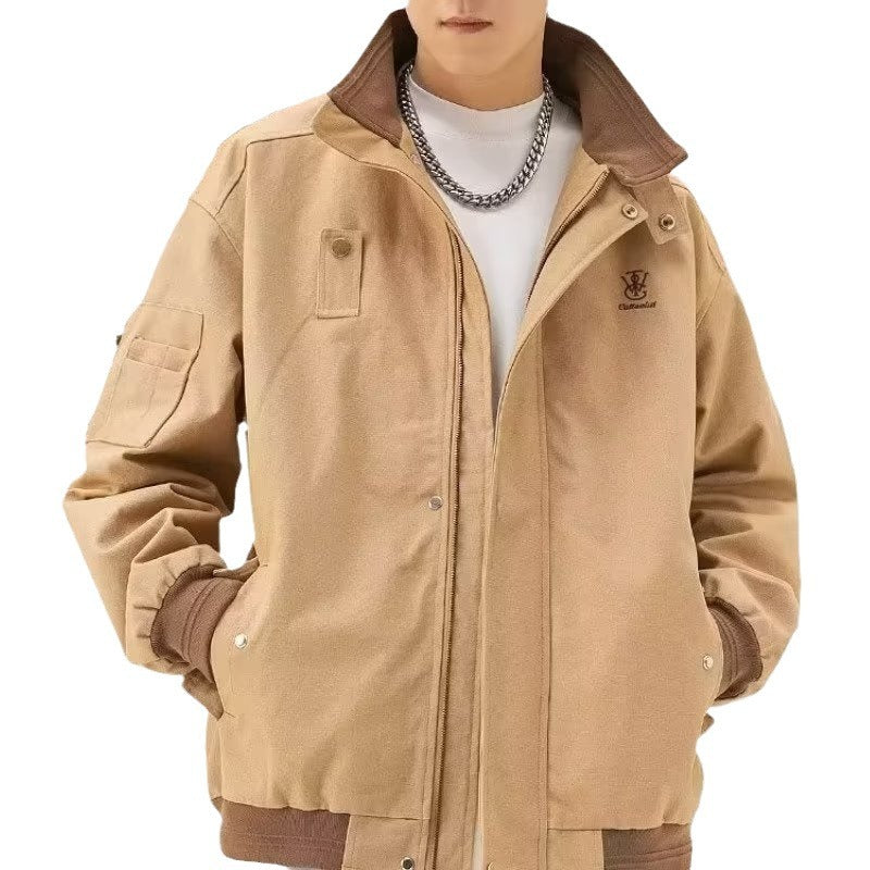 Herren robuste Arbeitsjacke mit multifunktionalen Taschen und elastischen Bündchen Echoarchiv