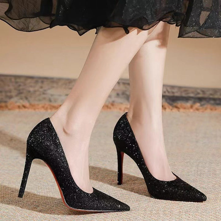 Damen Plateau-Pumps mit spitz zulaufender Kappe und hohem Stiletto-Absatz Echo Archiv