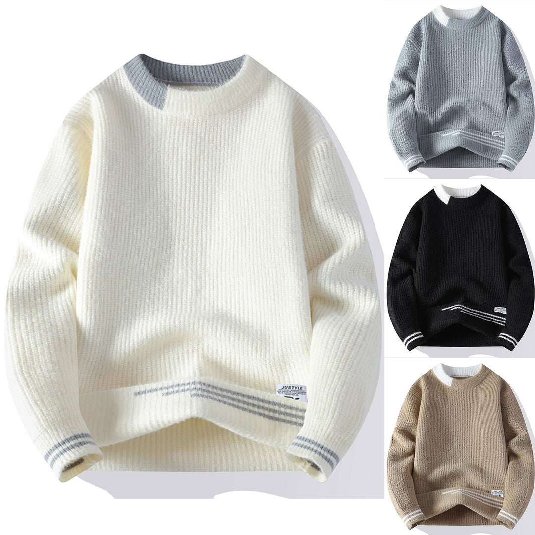 Damen Gemütlicher Strickpullover mit strukturiertem Muster Echoarchiv