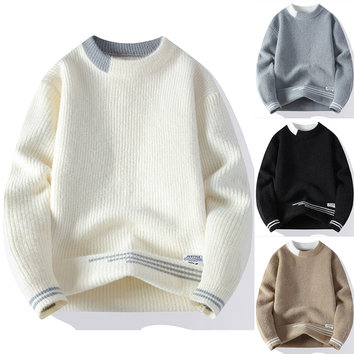 Damen Gemütlicher Strickpullover mit strukturiertem Muster Echoarchiv