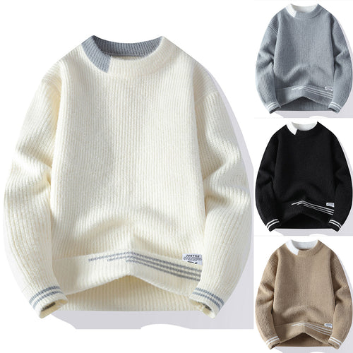 Damen Gemütlicher Strickpullover mit strukturiertem Muster Echoarchiv