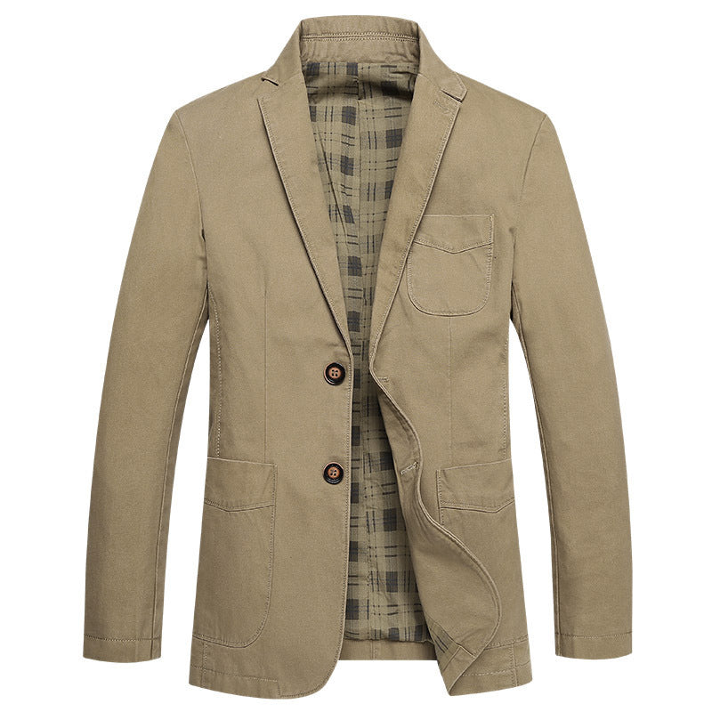 Herren Sakko im Field‑Stil aus Premium‑Canvas mit aufgesetzten Taschen Echo Archiv