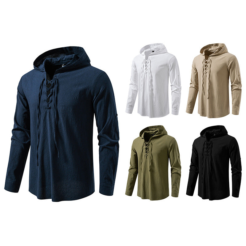 Herren Kapuzentop mit einzigartigem Schnürdesign Echoarchiv