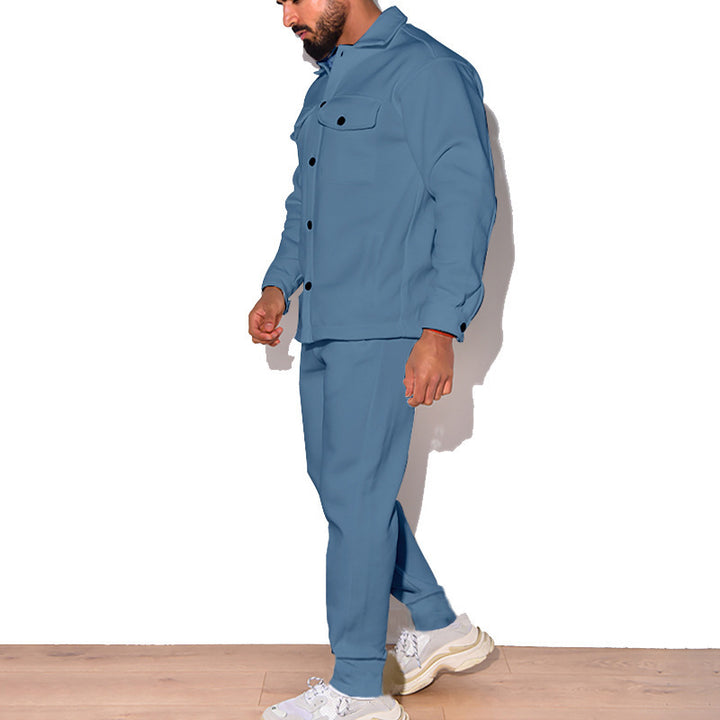 Herren Lässiges Set aus Hemd und Jogginghose Echoarchiv