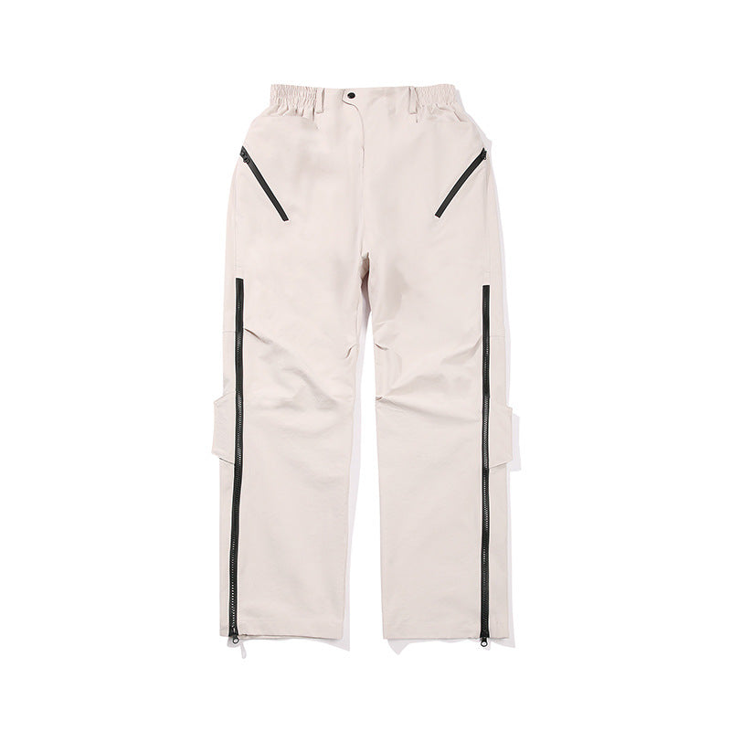 Herren Multifunktionale Tech‑Cargo‑Hose mit seitlichen Zippern, elastischem Bund und taktischen Pattentaschen Echo Archiv