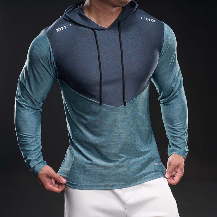 Herren Slim-Fit Trainings-Hoodie mit atmungsaktivem Stretchmaterial Echoarchiv