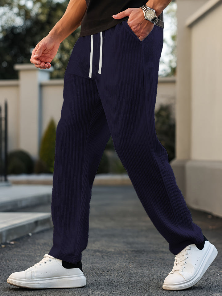 Herren Sportliche Freizeithose mit elastischem Bund und seitlichen Taschen Echo Archiv