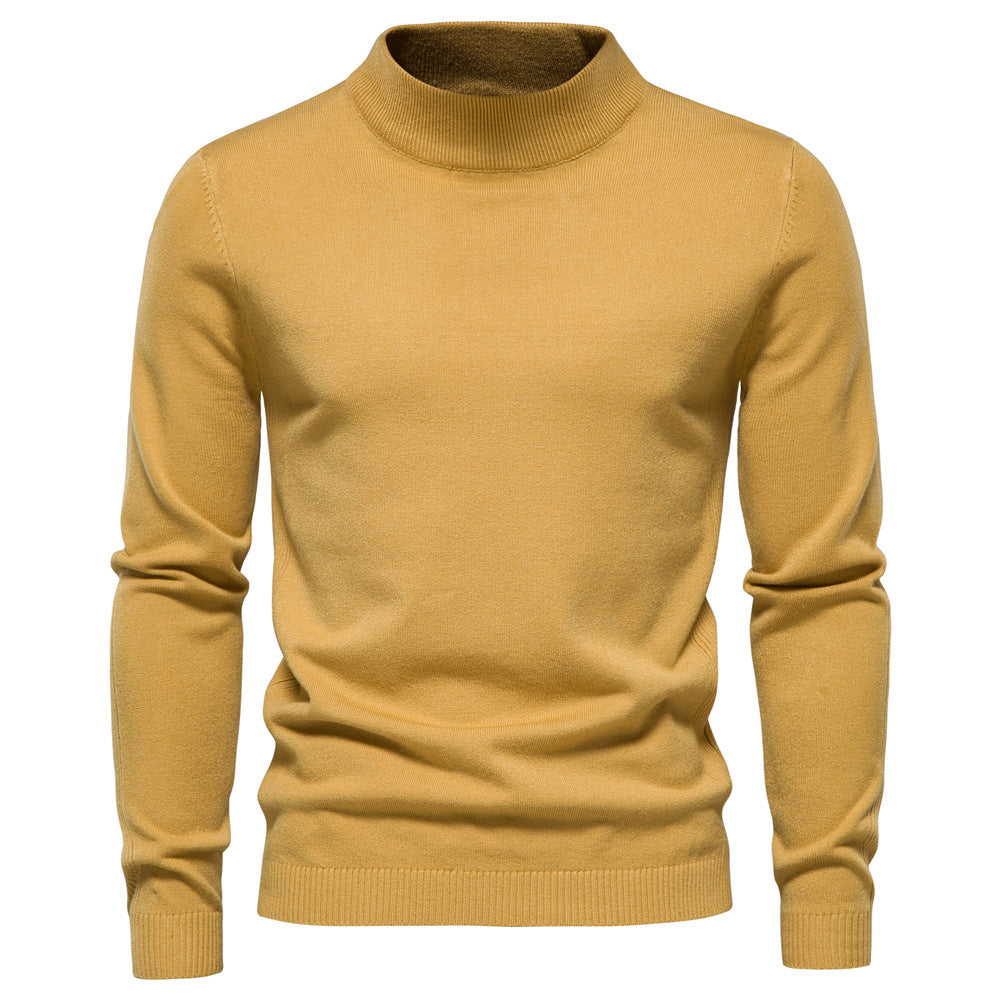 Herren Eleganter Rollkragenpullover aus hochwertiger Wolle Echoarchiv