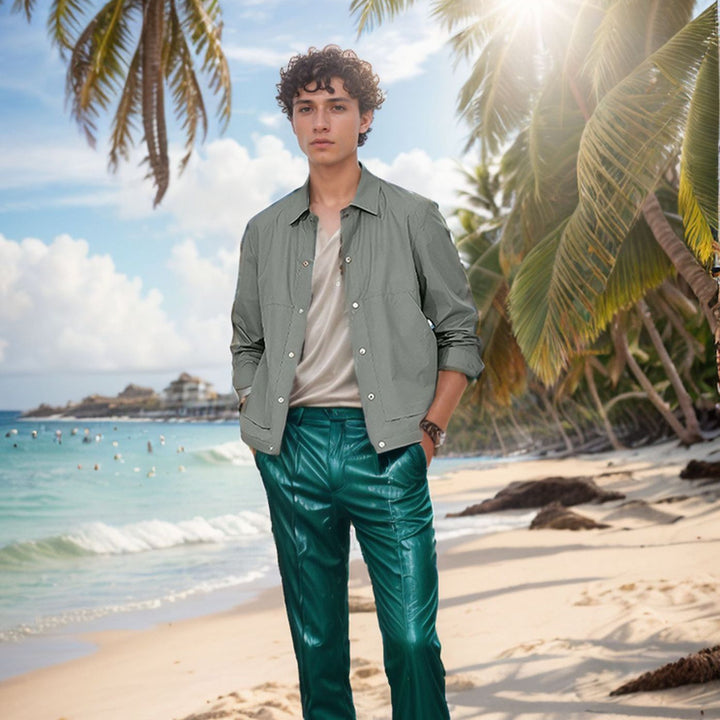 Herren lässige Outdoor-Jacke mit praktischem Druckknopfverschluss und atmungsaktivem Material Echoarchiv