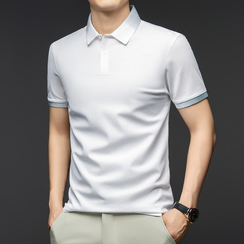 Herren modisches Poloshirt mit atmungsaktiver Struktur Echoarchiv