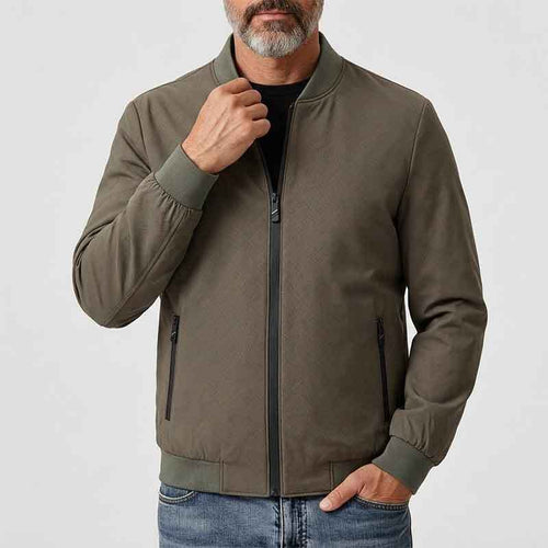 Herren Sportliche Übergangsjacke mit hohem Kragen und seitlichen Reißverschlusstaschen Echo Archiv 1788242364