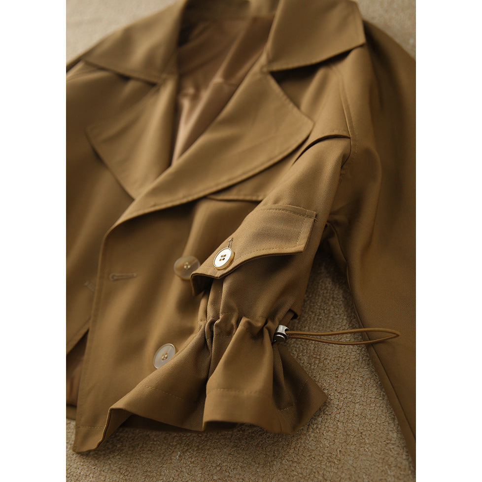 Damen modische Übergangsjacke mit elastischem Bund Echoarchiv