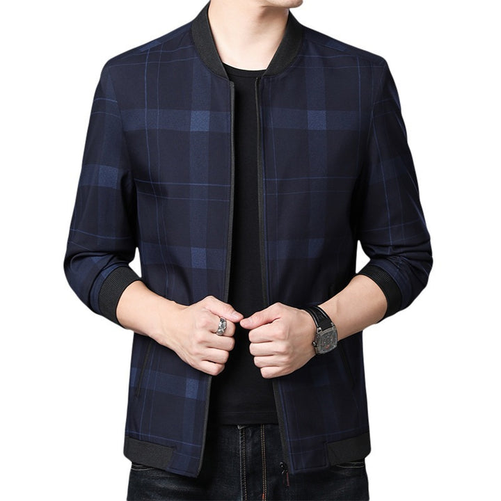 Herren modische Karojacke mit innovativem Schnitt Echoarchiv