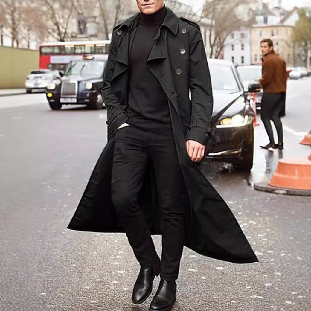 Herren klassischer Trenchcoat – Marzano