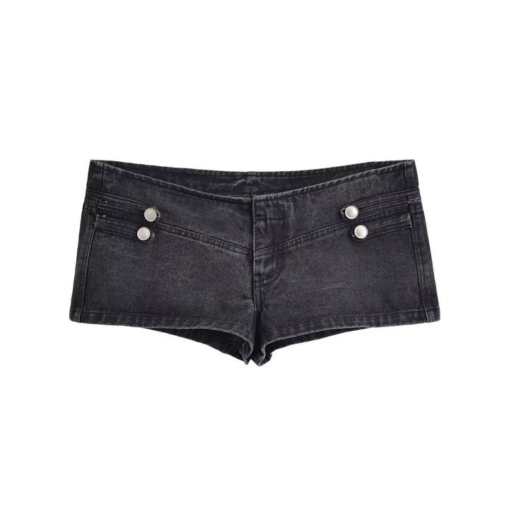 Damen Jeansjacke im Military-Stil mit Stehkragen und dekorativen Zierknopfleisten Echo Archiv