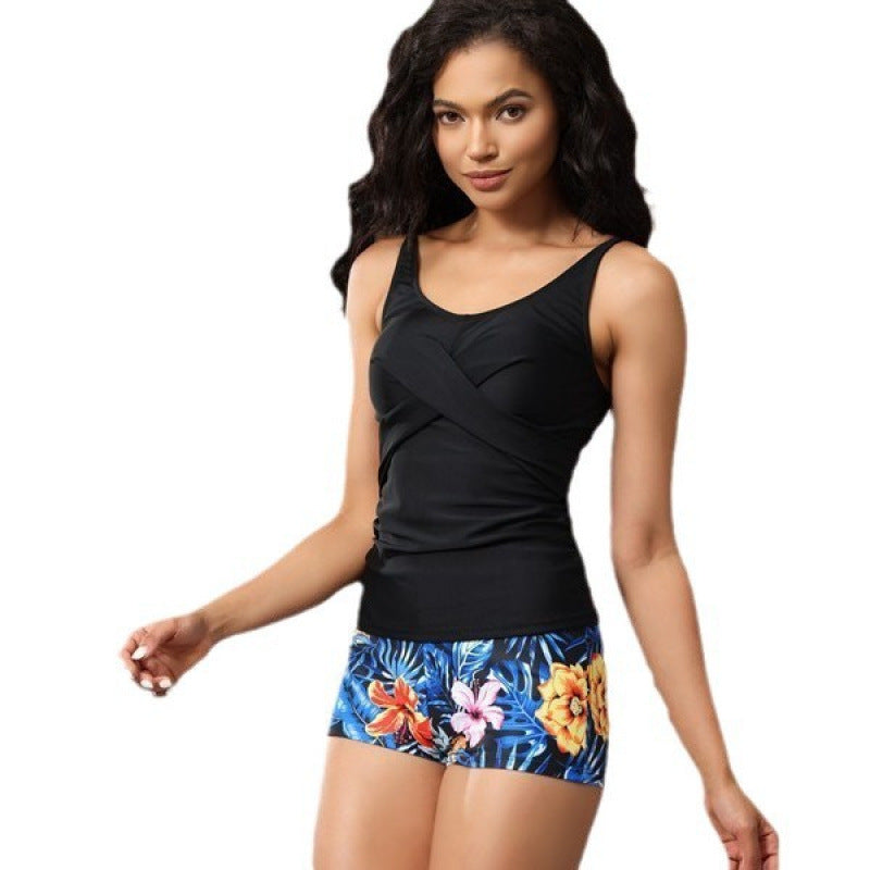 Damen High-Waist Bikini-Set mit modischem Oberteil und verstellbarem Bund Echo Archiv