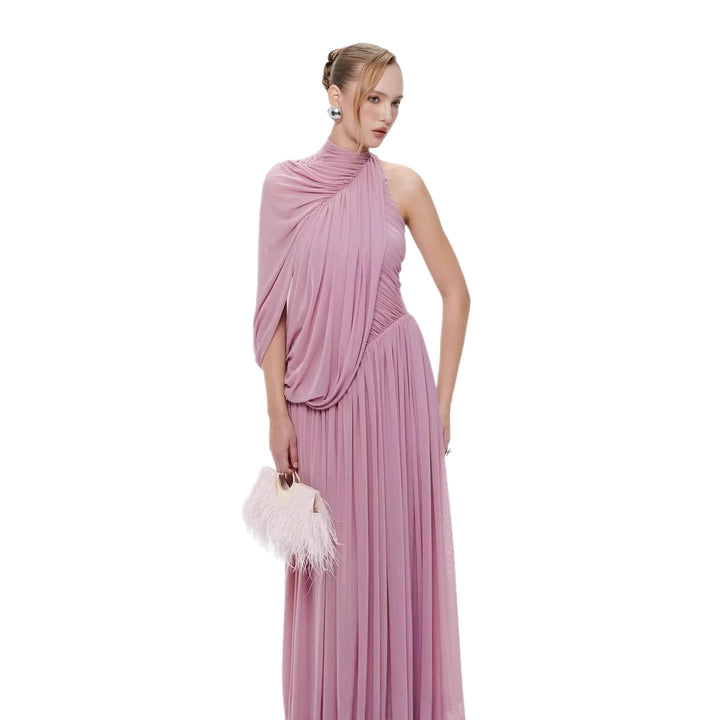 Damen Elegantes Abendkleid mit asymmetrischem Design und schicker Drapierung Echo Archiv
