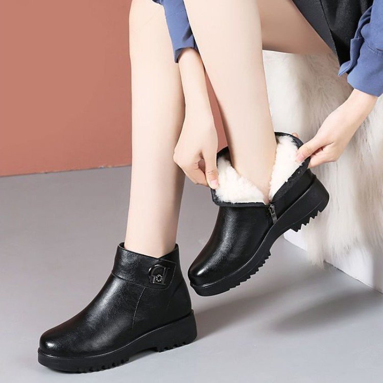 Damen Elegante Winter Stiefeletten mit Warmfutter Echo Archiv