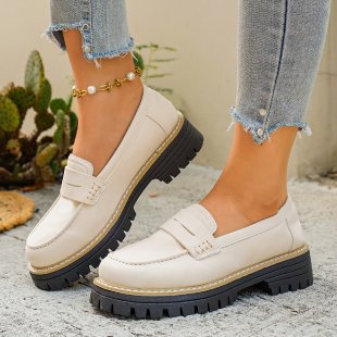 Damen Klassische Loafer mit robuster Profilsohle und gepolstertem Komfortfußbett – Lioré