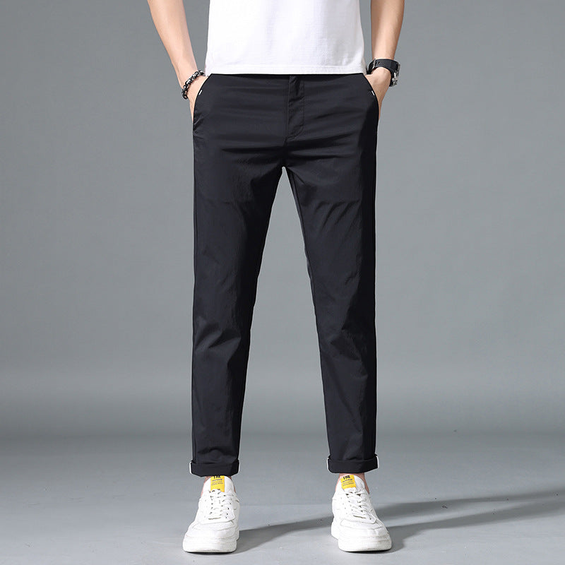 Herren modische Chino-Hose mit elastischem Bund und praktischen Taschen Echoarchiv