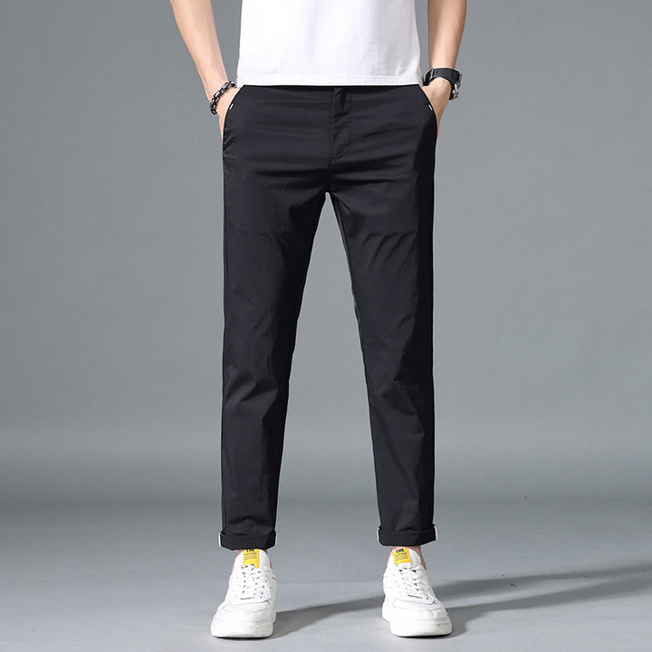 Herren modische Chino-Hose mit elastischem Bund und praktischen Taschen Echoarchiv