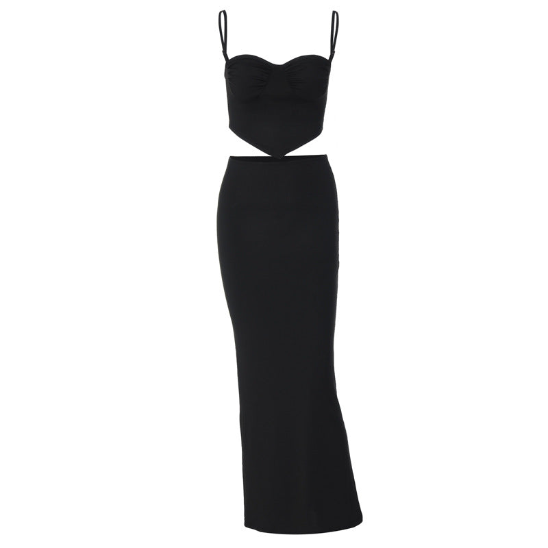 Damen Etuikleid mit raffinierten Cut-Outs und trägerlosem Oberteil Echo Archiv