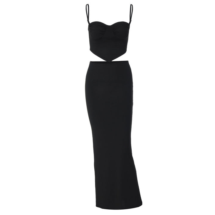 Damen Etuikleid mit raffinierten Cut-Outs und trägerlosem Oberteil Echo Archiv