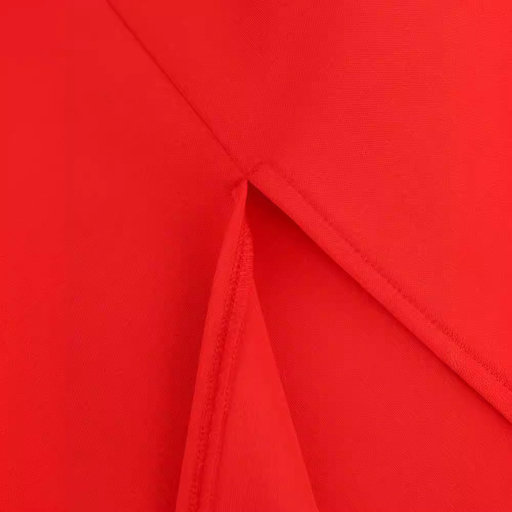 Damen figurbetontes Kleid mit asymmetrischen Rüschen Echo Archiv