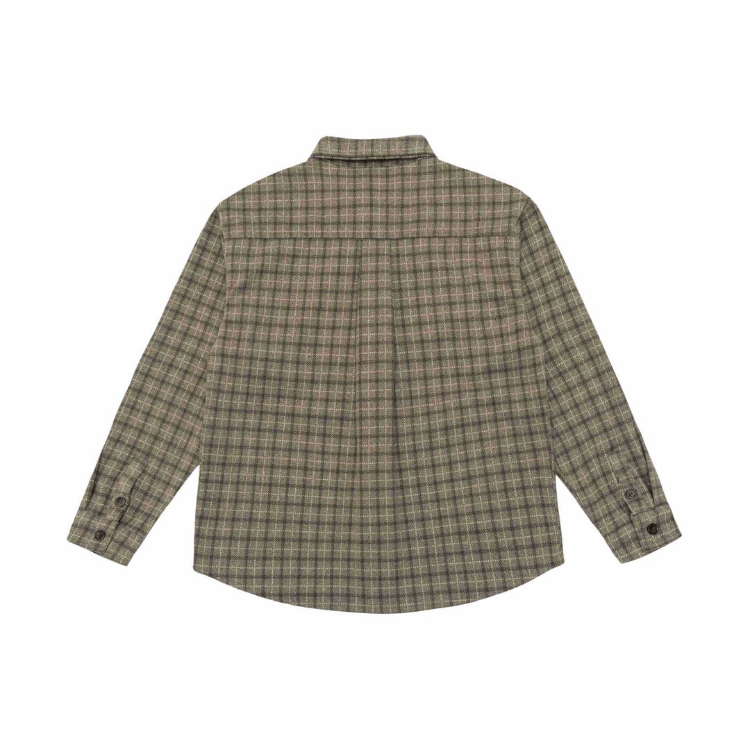 Unisex Kariertes Hemdjacke-Overshirt aus Wollmischung Echoarchiv