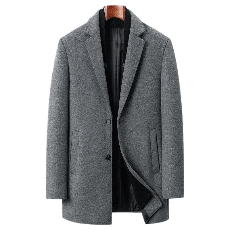 Herren Eleganter Wollmantel mit modernem Schnitt Echoarchiv