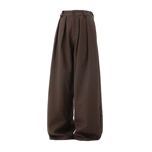 Damen Weite Hochtaillierte Palazzohose mit Bundfalten und Ballonbein Echo Archiv
