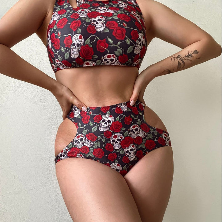 Damen Crop-Top Bikini Set mit Detailausschnitten Echo Archiv